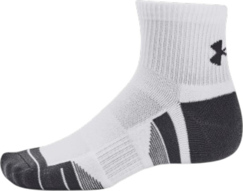 Under Armour New Ua Perf Tech 3pk Qtr Beyaz Unisex Çorap görsel 3