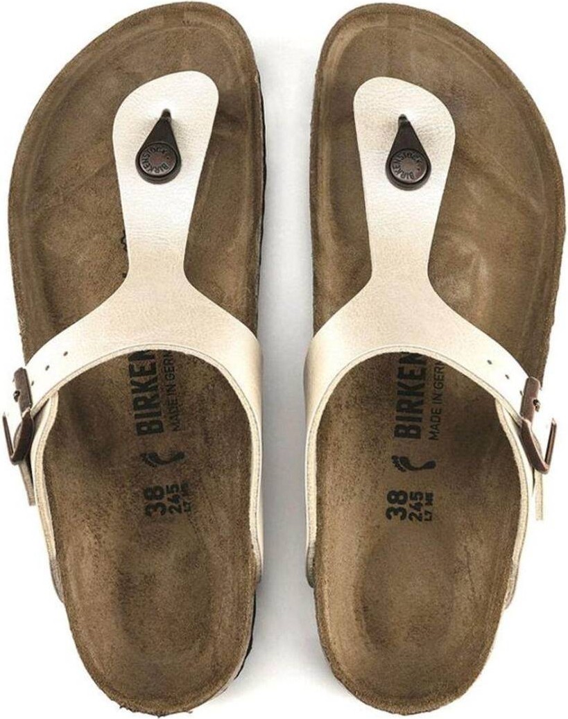 Birkenstock Gizeh Bf Kadın Ekru Terlik görsel 7
