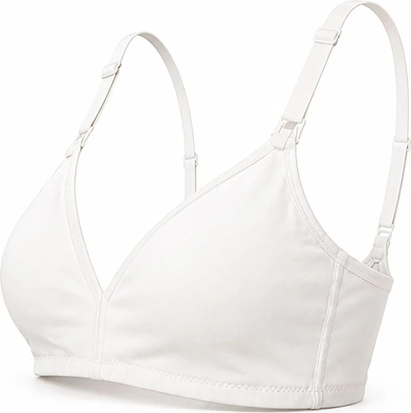 Baby Mom Anne Kapsız Emzirme Sütyeni Dantel Yaka Strappy görsel 3