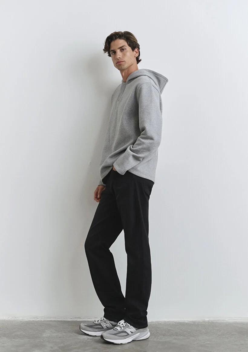 Mavi Hunter Lux Black Koyu Antrasit Gabardin Pantolon 0020290823 görsel 4
