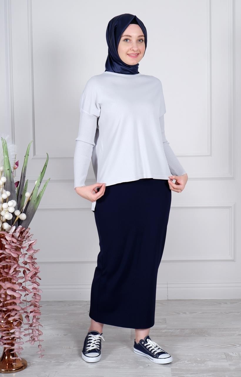 Invee İNVEE Tunik 5879 Gri görsel 3