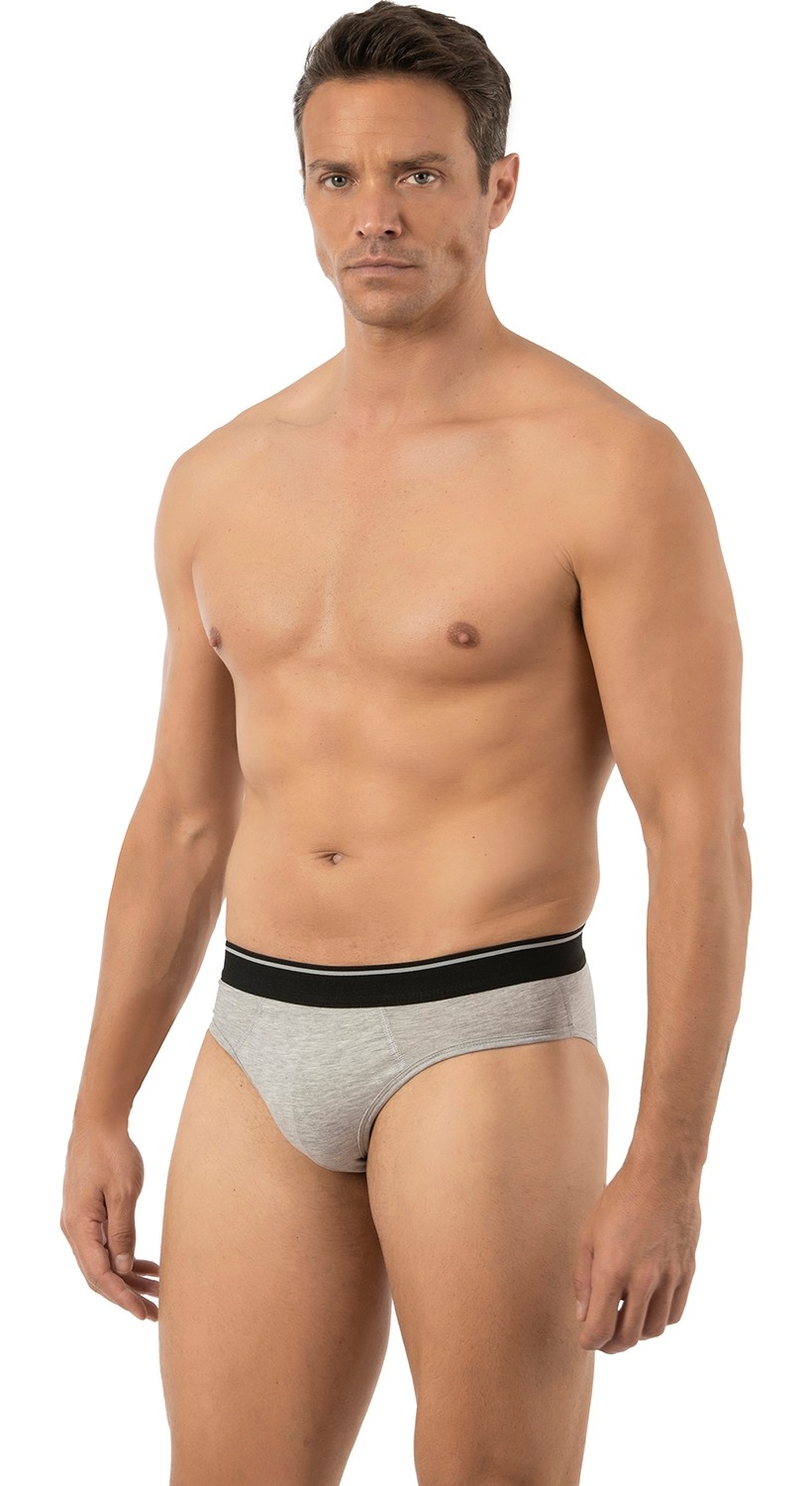 Özkan Underwear Özkan 11330 Erkek Pamuklu Likralı Penye Slip Külot görsel 5