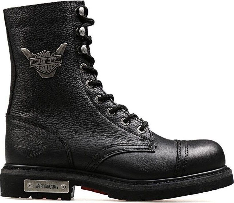 Harley Davidson 025M100553 Colmar Siyah Baskılı Deri Erkek Bot Kışlık Rahat Tabanlı 40 Numara görsel 2