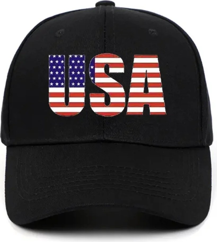 L'eivor Usa Baskılı Çıt Çıtlı Şapka görsel 2