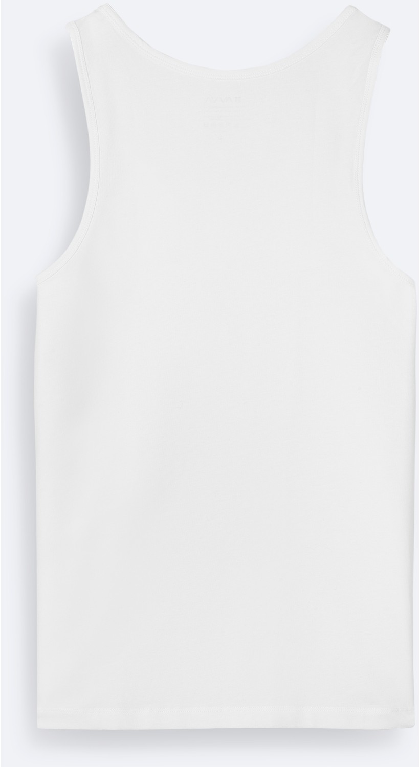AVVA Erkek Siyah Pamuklu Basic Regular Fit Atlet B009540 görsel 2