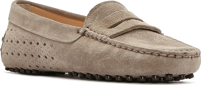 Derimod Kadın Vizon Süet Deri Loafer 26PFD290610 görsel 7