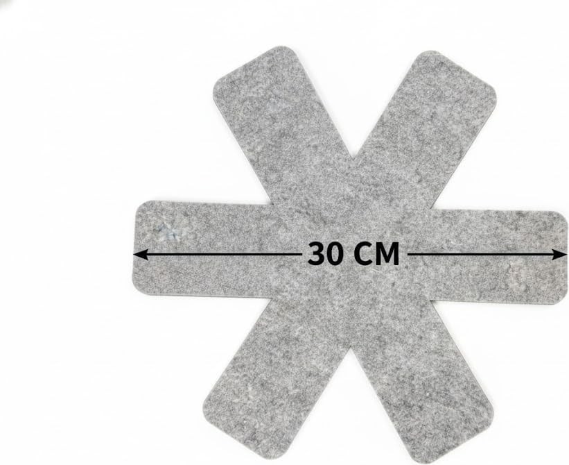 OEM 6 Adet Keçe Tencere ve Tabak Koruyucu, 30 cm Çizilme ve Kırılma Önleyici Porselen, Tava ve Tencere Ayıracı, Mutfak Saklama Keçesi, Tabak Arası Koruyucu Pad Seti görsel 5