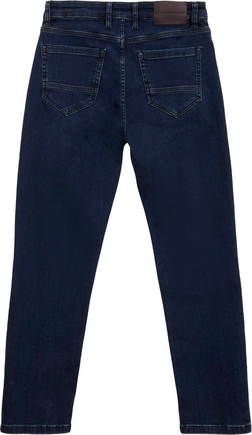 Fabrika Normal Bel Normal Paça Slim Fit Koyu Lacivert Erkek Denim Pantolon F5WM-PNT 2855 görsel 4