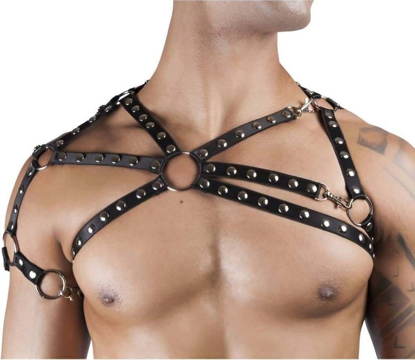 Aesco Zımba Detaylı Seksi Erkek Üst Harness - BRFM66