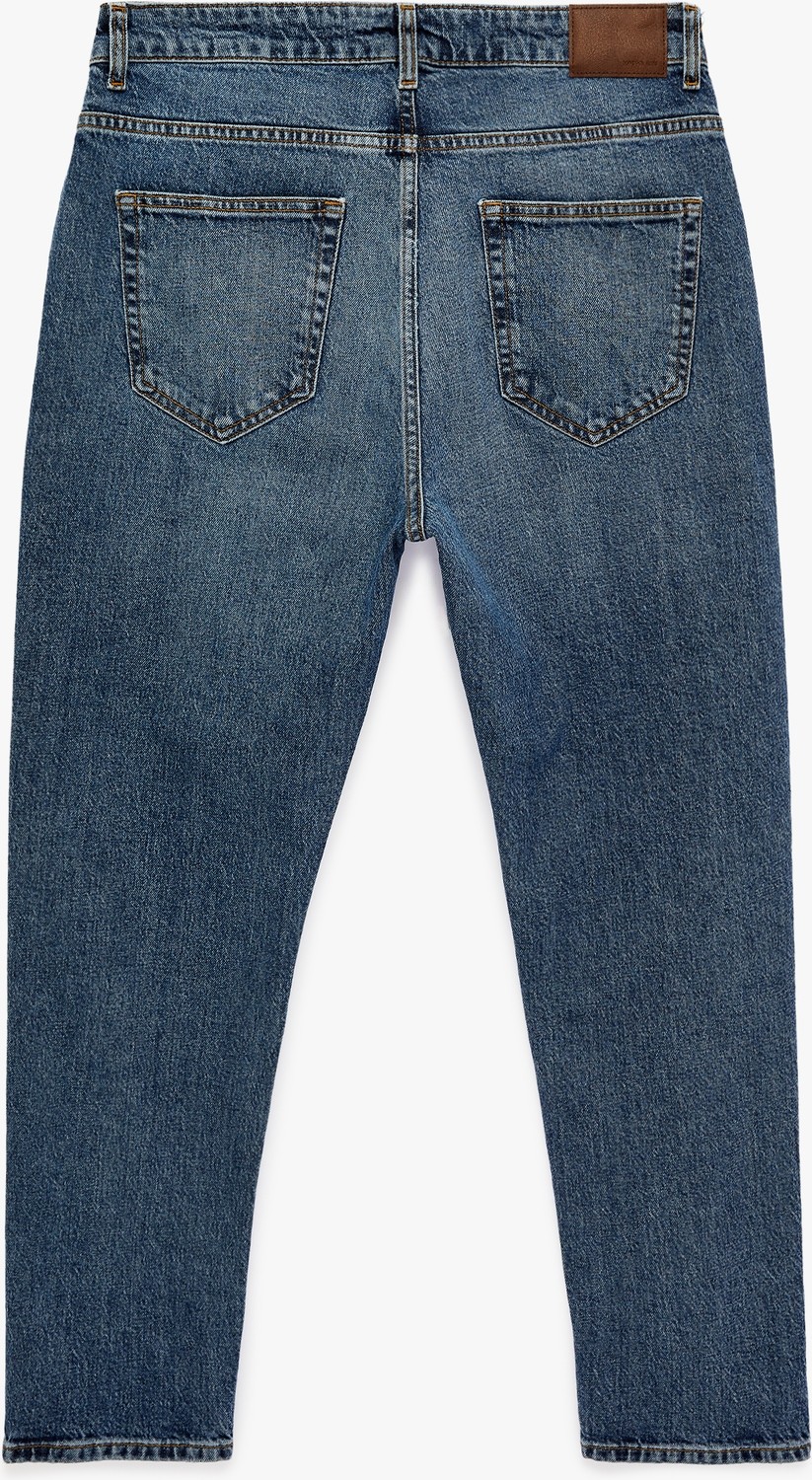 Koton Pamuklu Regular Fit Normal Bel Tapered Jean Pantolon - Joe Jean görsel 7
