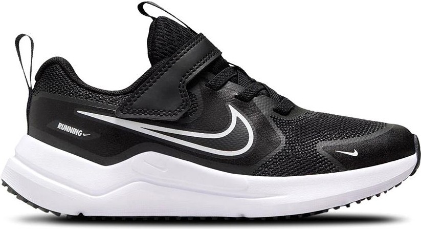 Nike Cosmic Runner Çocuk Koşu Ayakkabısı Siyah - Beyaz Eva Tabanlı Erkek Çocuk İçin Cırtlı