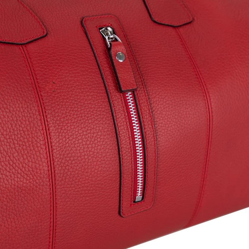 BloominBag Bloomvoyager Roma Rouge Hakiki Deri Duffle Unisex Seyahat & Hafta Sonu Çantası görsel 3