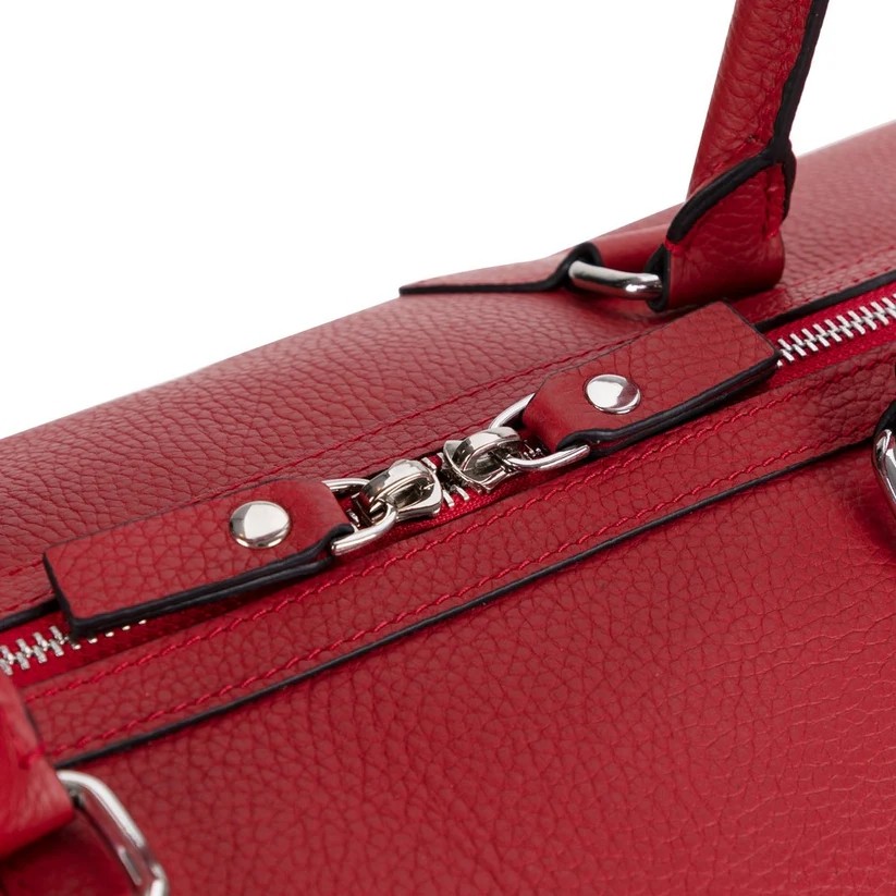 BloominBag Bloomvoyager Roma Rouge Hakiki Deri Duffle Unisex Seyahat & Hafta Sonu Çantası görsel 7
