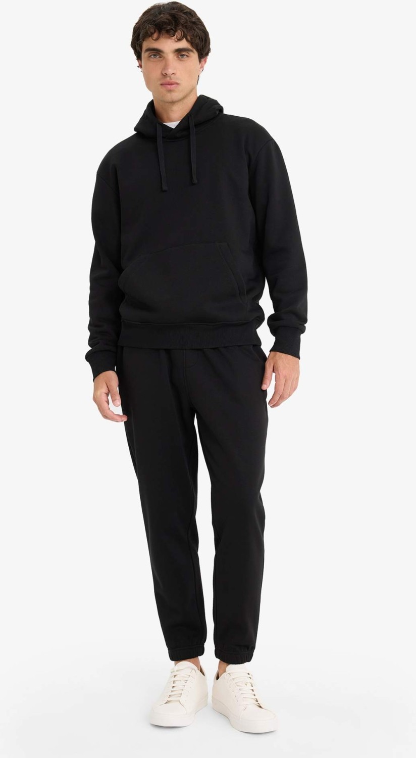 DeFacto Regular Fit Kapüşonlu İçi Yumuşak Tüylü Kanguru Cepli Basic Sweatshirt X8283AZ25AU görsel 2