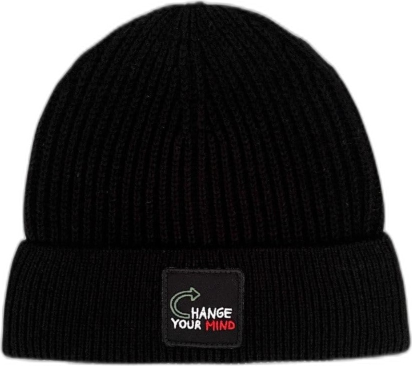 Aesco Tsc House Unisex 22WCBE481U Change Your Mind Nakışlı Bere, Siyah, Tek Beden
