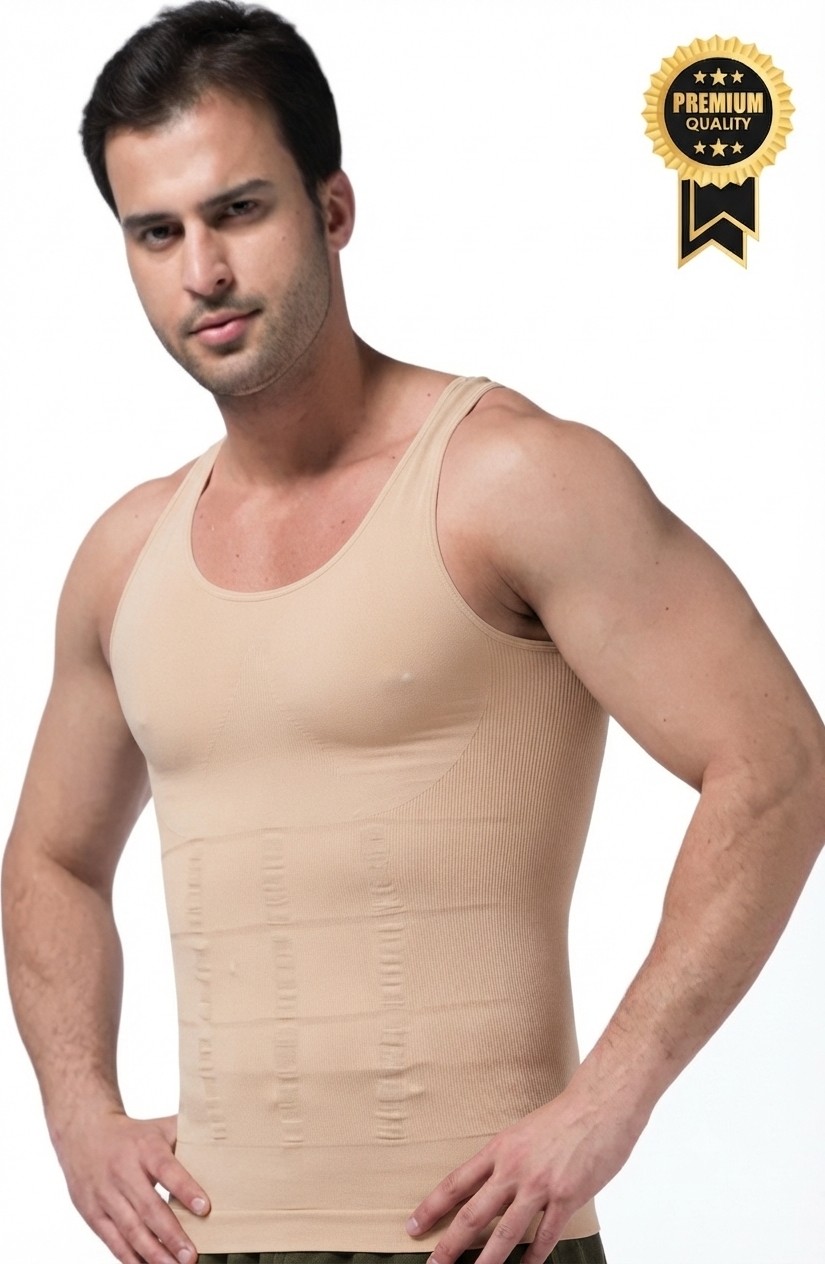 Fitform Giyim Erkek Atlet Korse Bel Göğüs Göbek Toparlayıcı Siyah Korse
