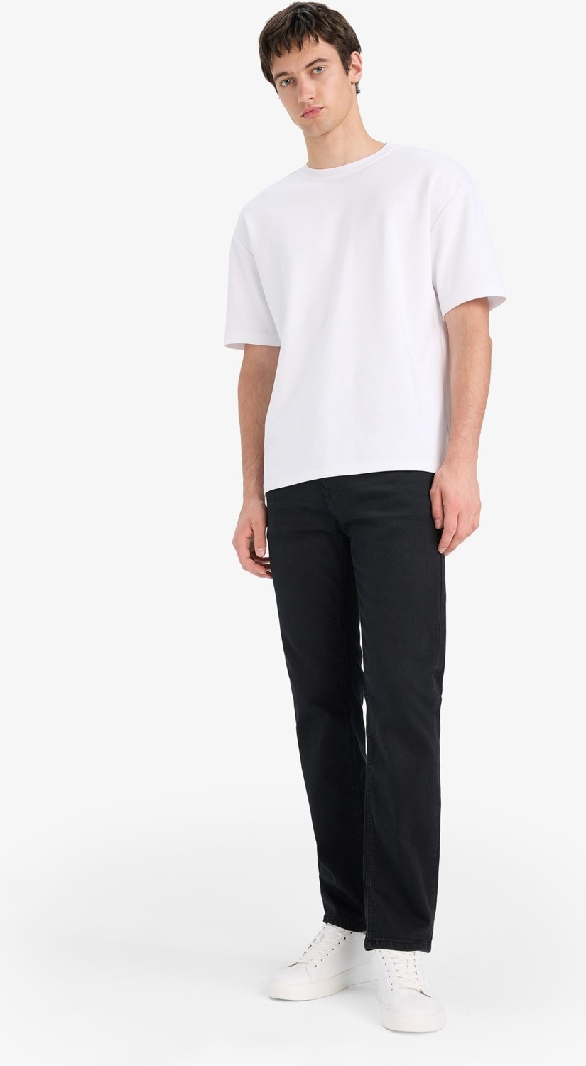 DeFacto Sergio Regular Fit Normal Kalıp Normal Bel Boru Paça Jean Pantolon W6868AZ25AU görsel 4