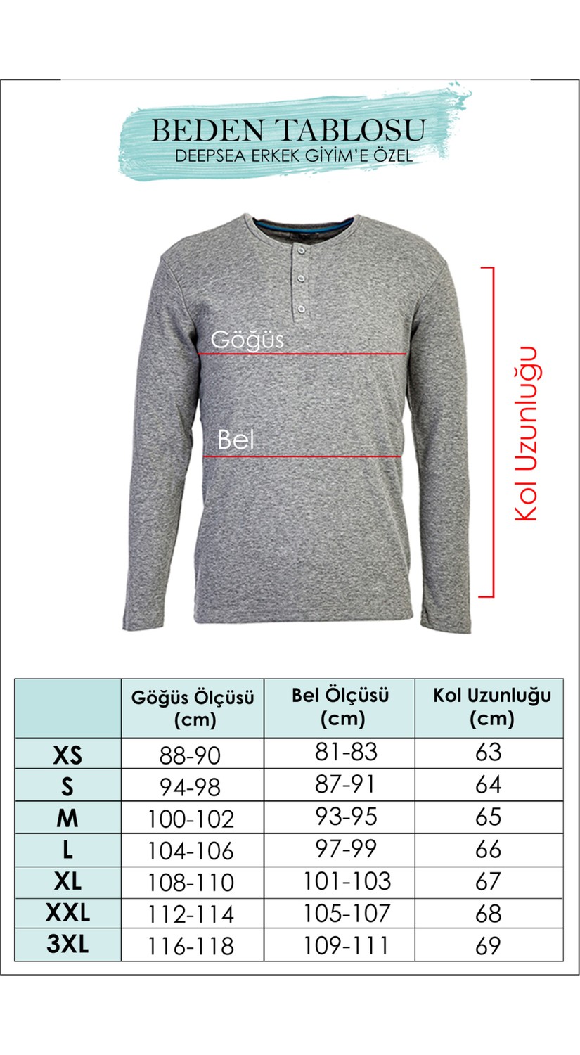 Deepsea Haki Dar Kalıp Likralı %90 Pamuk Erkek Sweatshirt, Vücuda Oturan İnce Penye Sweat 2300423 görsel 4