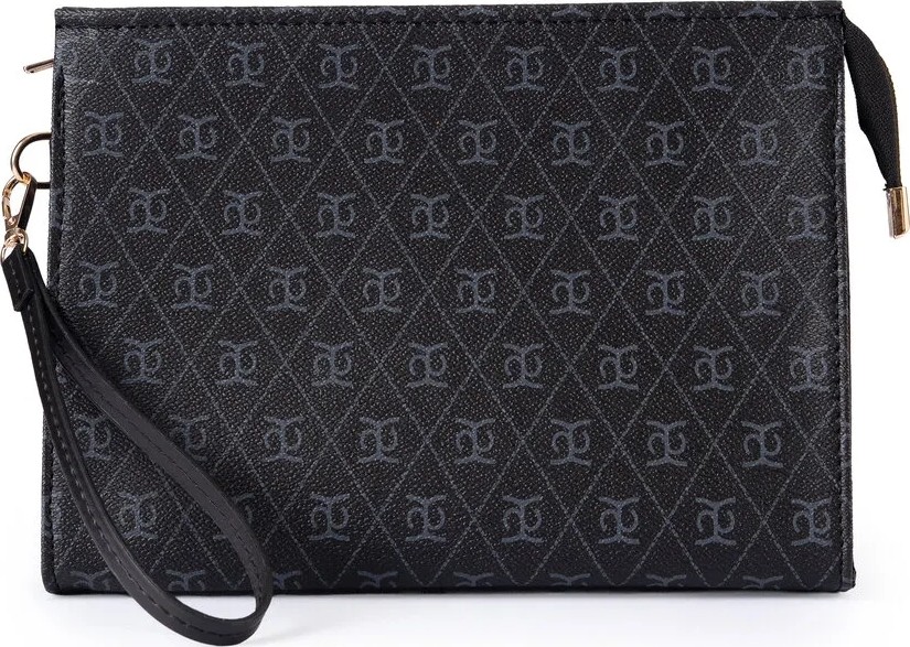 Glondy Sasha Suni Deri Clutch Kadın Portföy El Çantası Bej