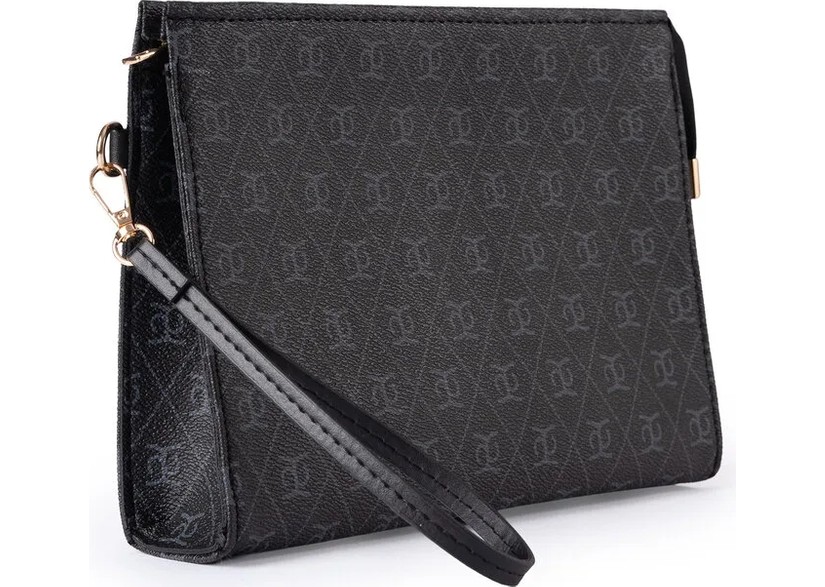 Glondy Sasha Suni Deri Clutch Kadın Portföy El Çantası Bej görsel 6