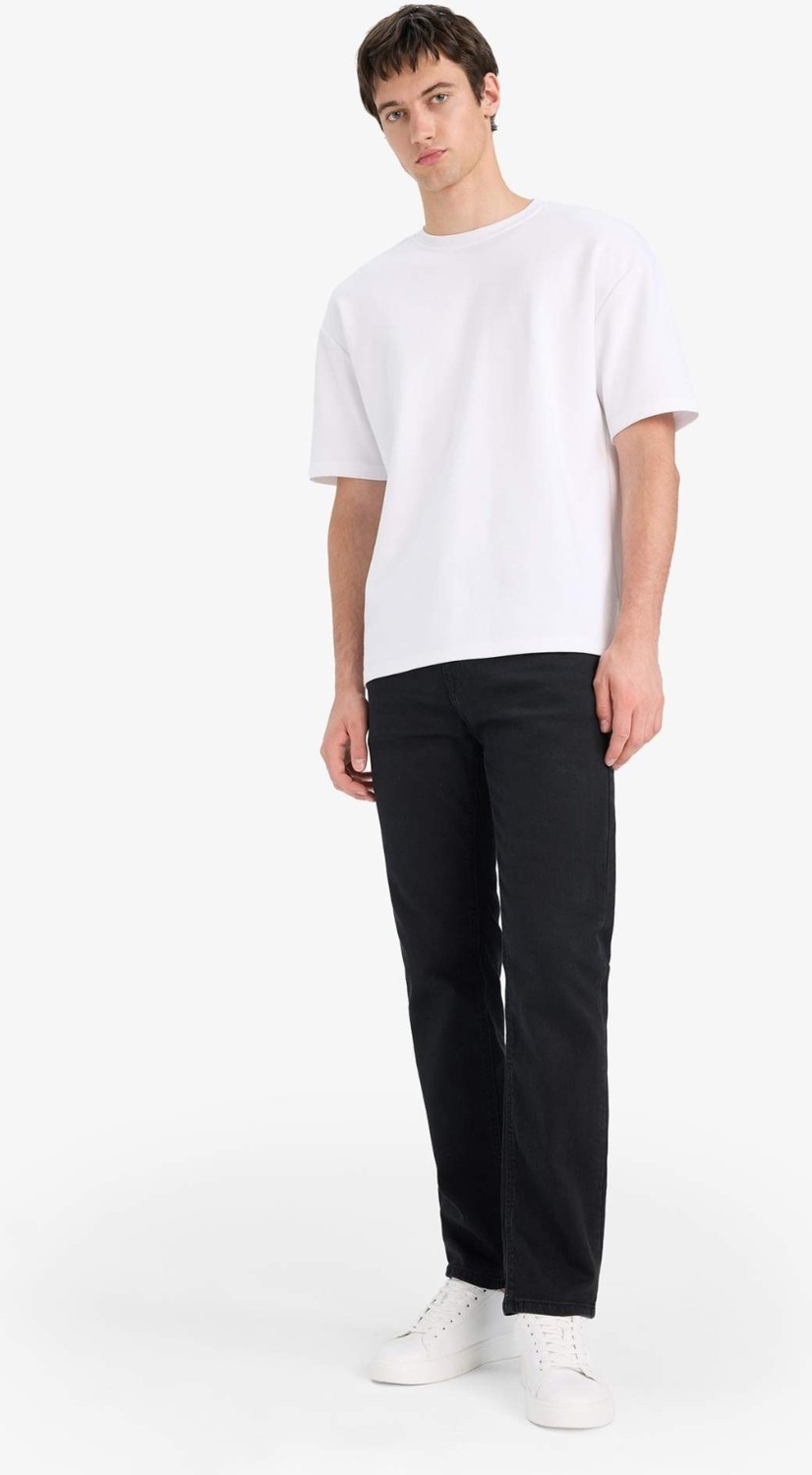 DeFacto Sergio Regular Fit Normal Bel Boru Paça Jean Pantolon W6868AZ25AU görsel 4