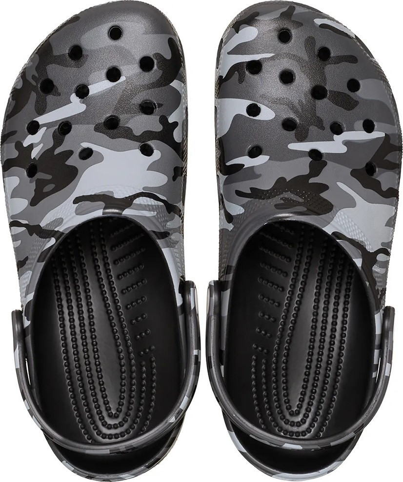 Crocs Classic Camouflage Clog Erkek Siyah Terlik görsel 4