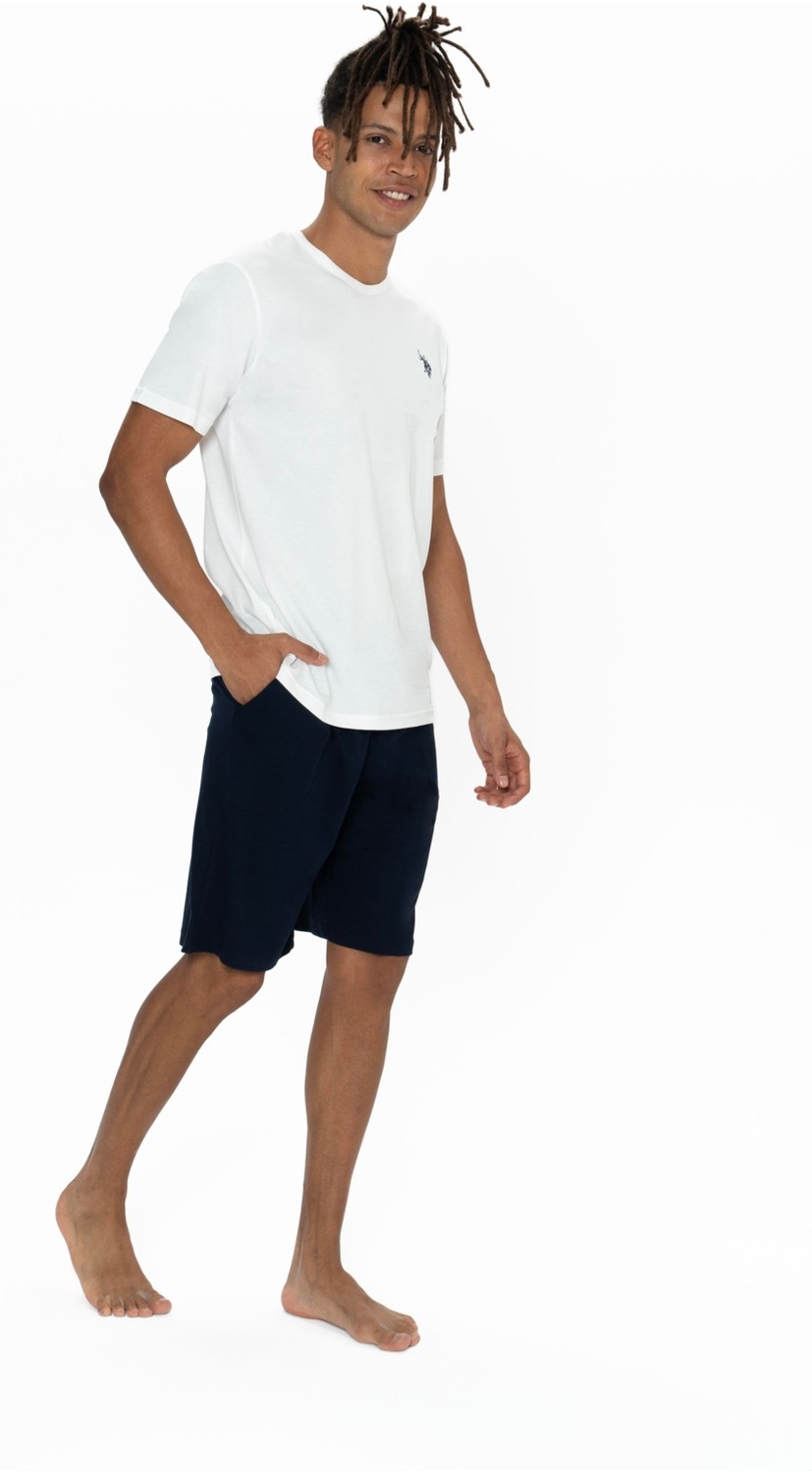 U.S. Polo Assn. Erkek Kırmızı Yuvarlak Yaka Şort Takım görsel 5