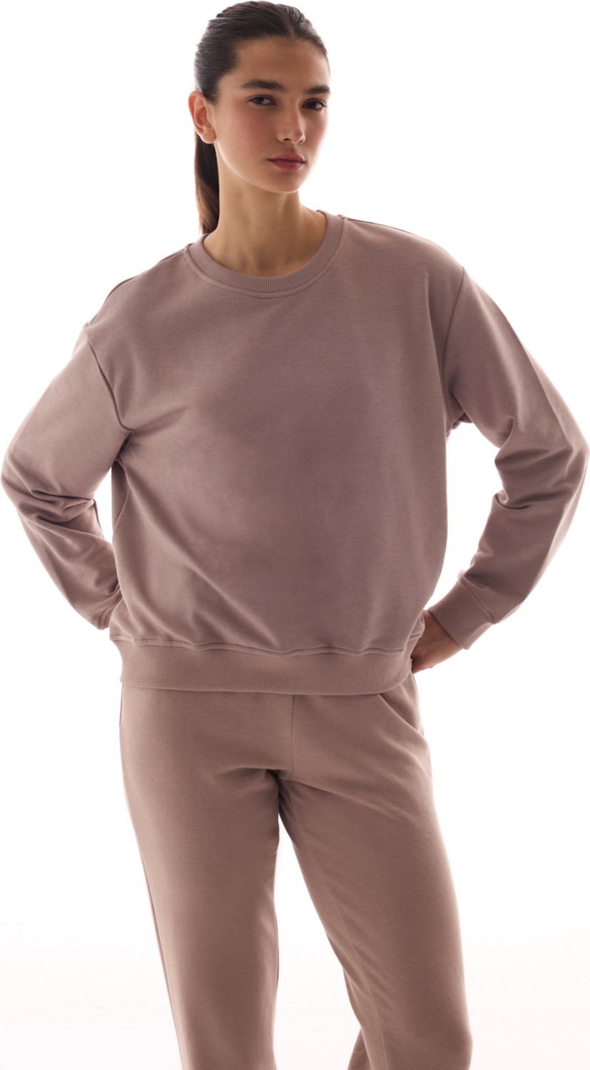 Penti Bej Oversize Aktif Uzun Kollu Sweatshirt