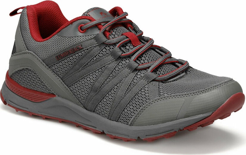 Lumberjack Dora 1Fx Erkek Sneaker Ayakkabı Koyu Gri Suni Deri Phylon Taban ile Rahat Kullanım