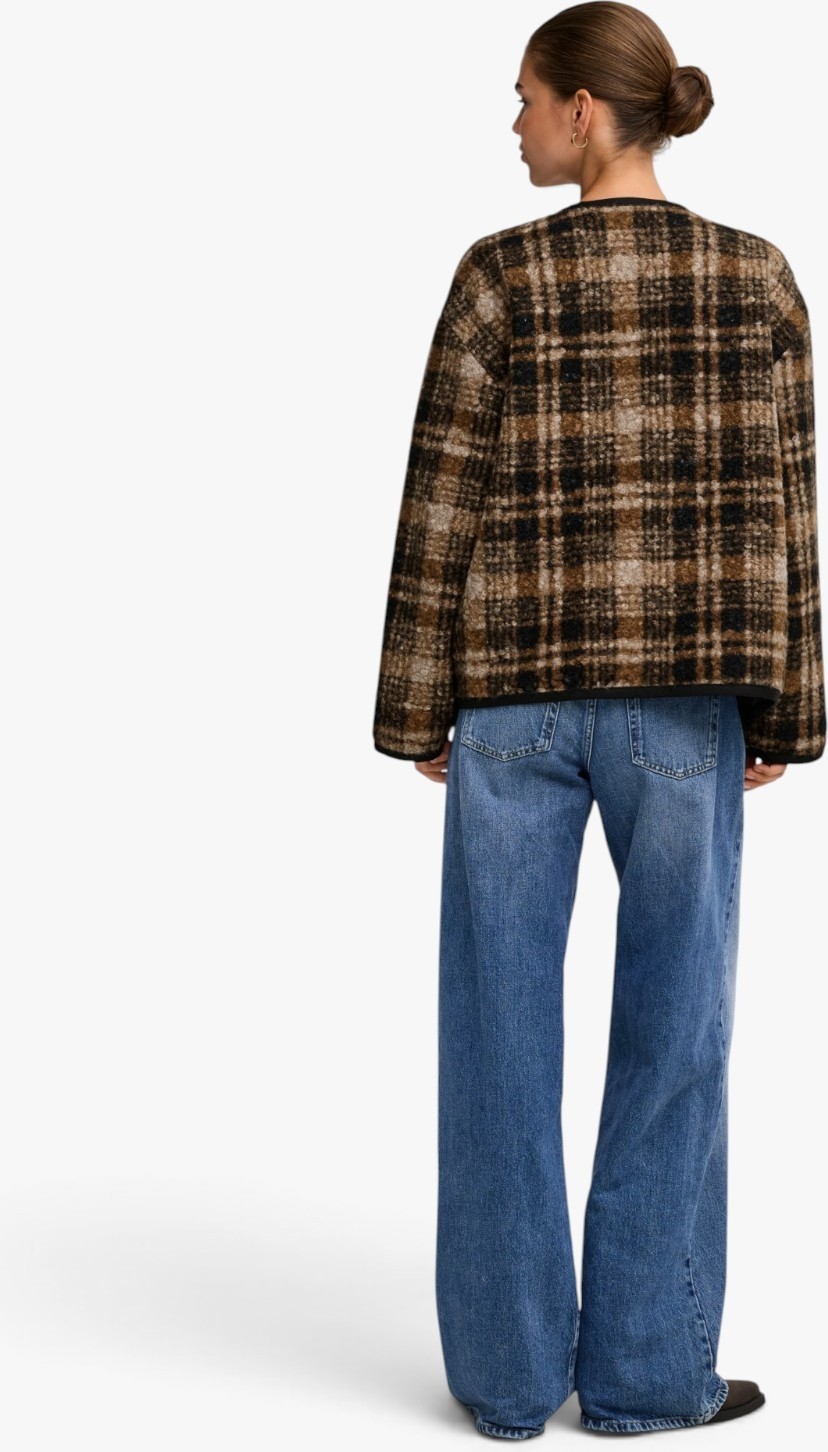 Only Onlannı Boucle Jacket cc Otw Kadın Kahverengi Mont - 15373564 görsel 6