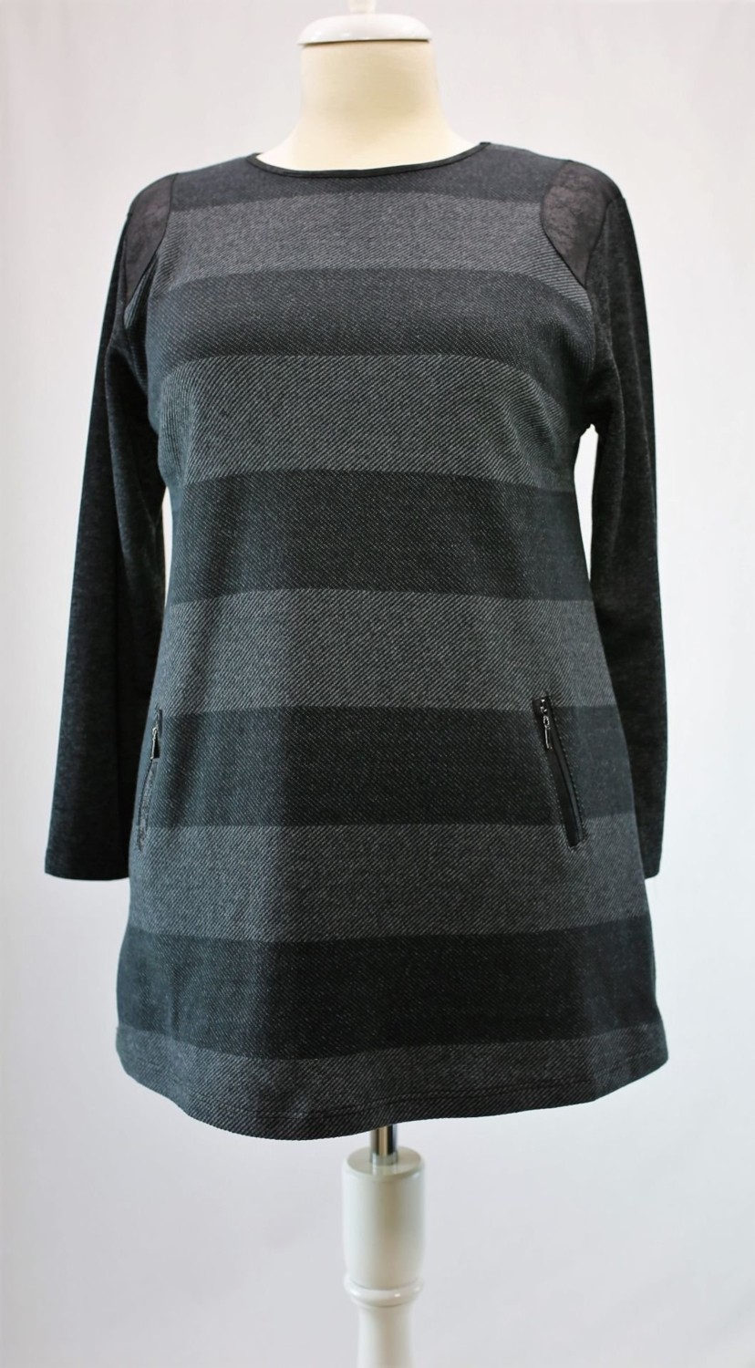 Fahrettin Moda 18579 Deri Detaylı Tunik görsel 2