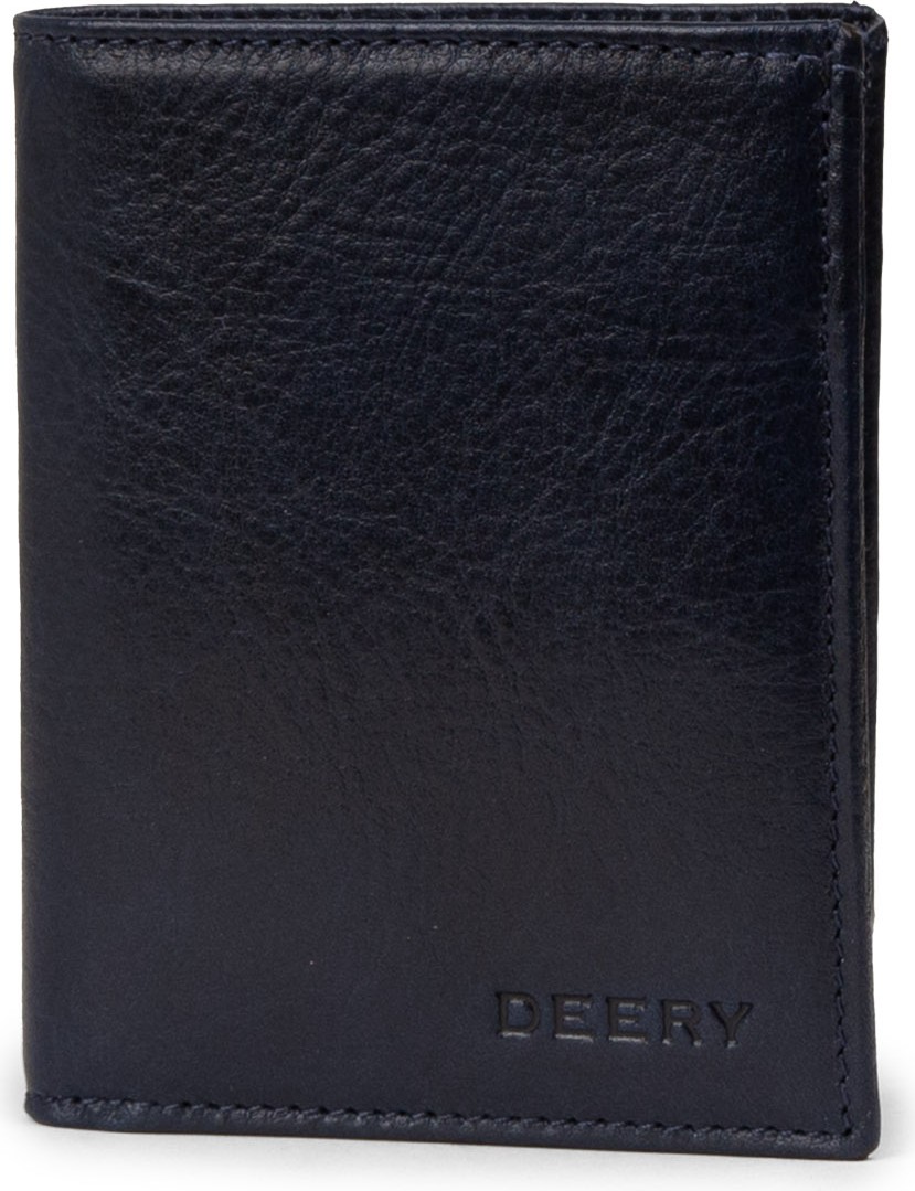 Deery Hakiki Deri Lacivert Dikey Erkek Cüzdanı - 00216MLCVZ01