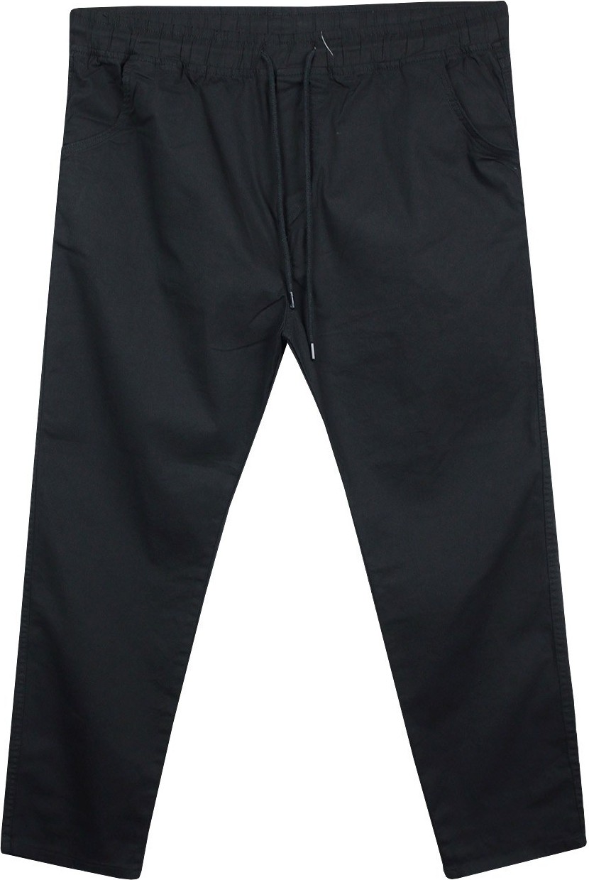 Maruf Shop Erkek Büyük Beden 100 KILO-180 Kilo Arası Için Uygun Bağcıklı Gabardin Pantolon Siyah