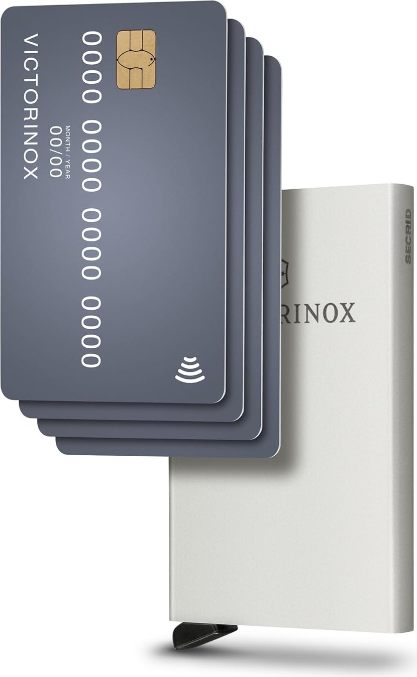 Happy Trend Victorinox Altius Secrid Essential Card Cüzdan Gümüş görsel 2