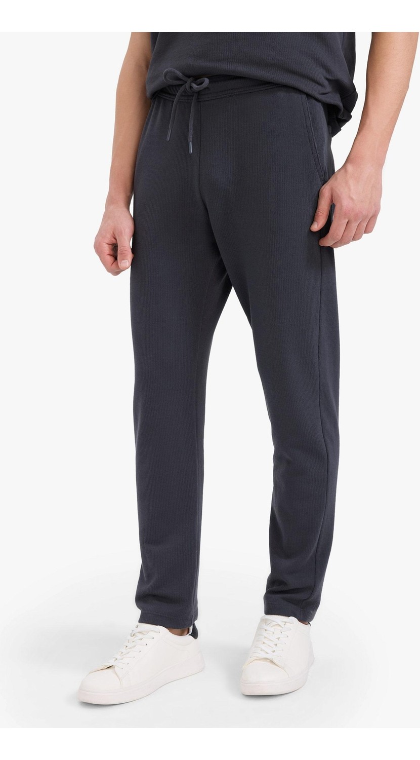 DeFacto Regular Fit Eşofman Altı Beli Bağcıklı Cep Detaylı Düz Paça D9701AX25SP görsel 3