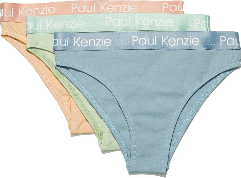 Paul Kenzie 3'lü Kadın Slip Külot - Eco Characters - Topographic görsel 2