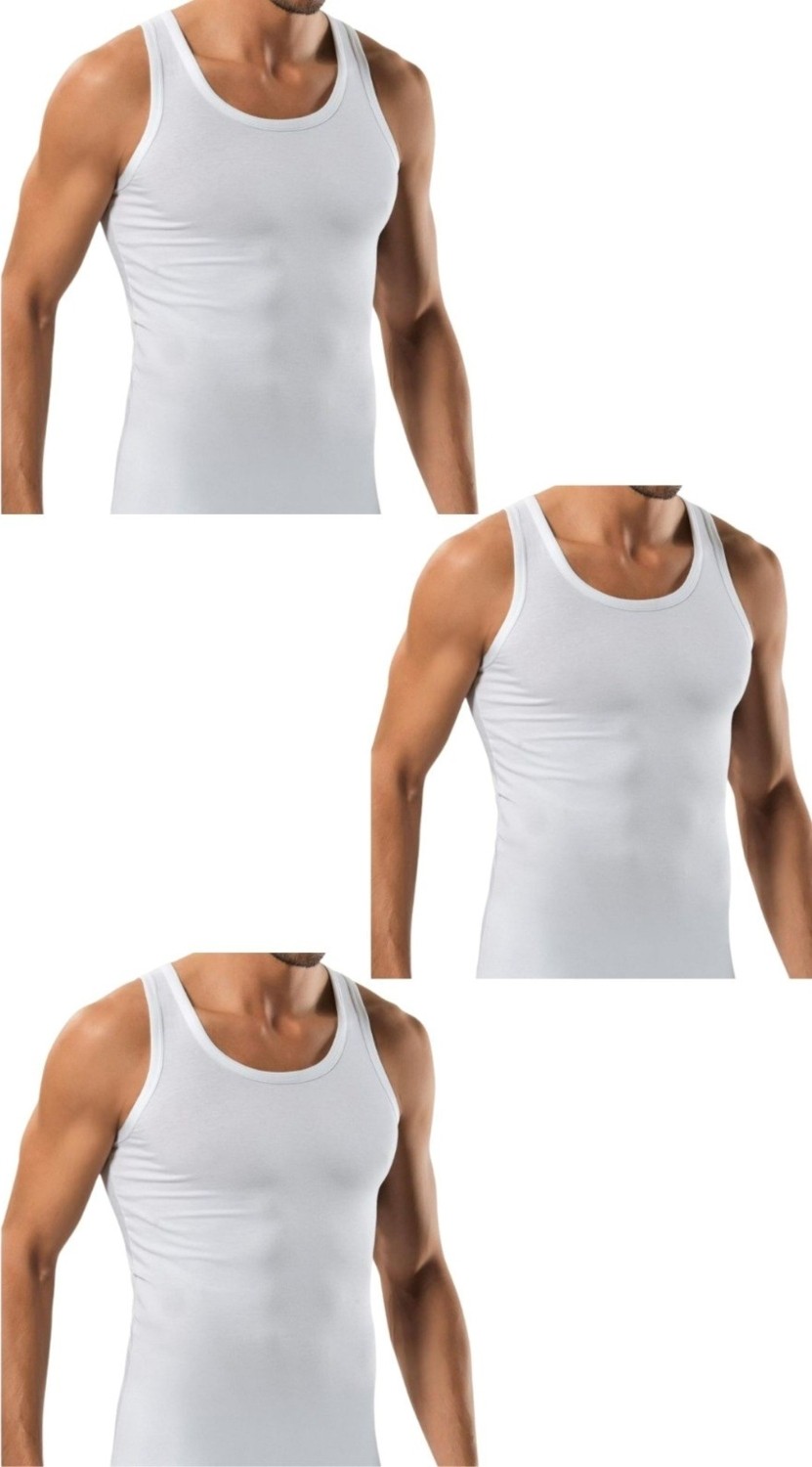 Maruf Shop 3 Adet Erkek Slim Fit Dar Kalıp Likralı Penye Sporcu Atleti(Rambo Atleti) görsel 6