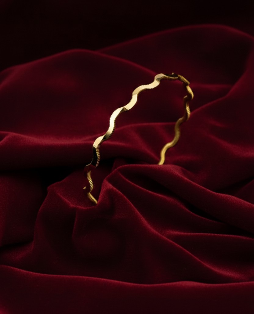 Ay Mücevher 5 Gram Yatırımlık Işçiliksiz Oluklu Zikzak Ajda 22 Ayar Altın