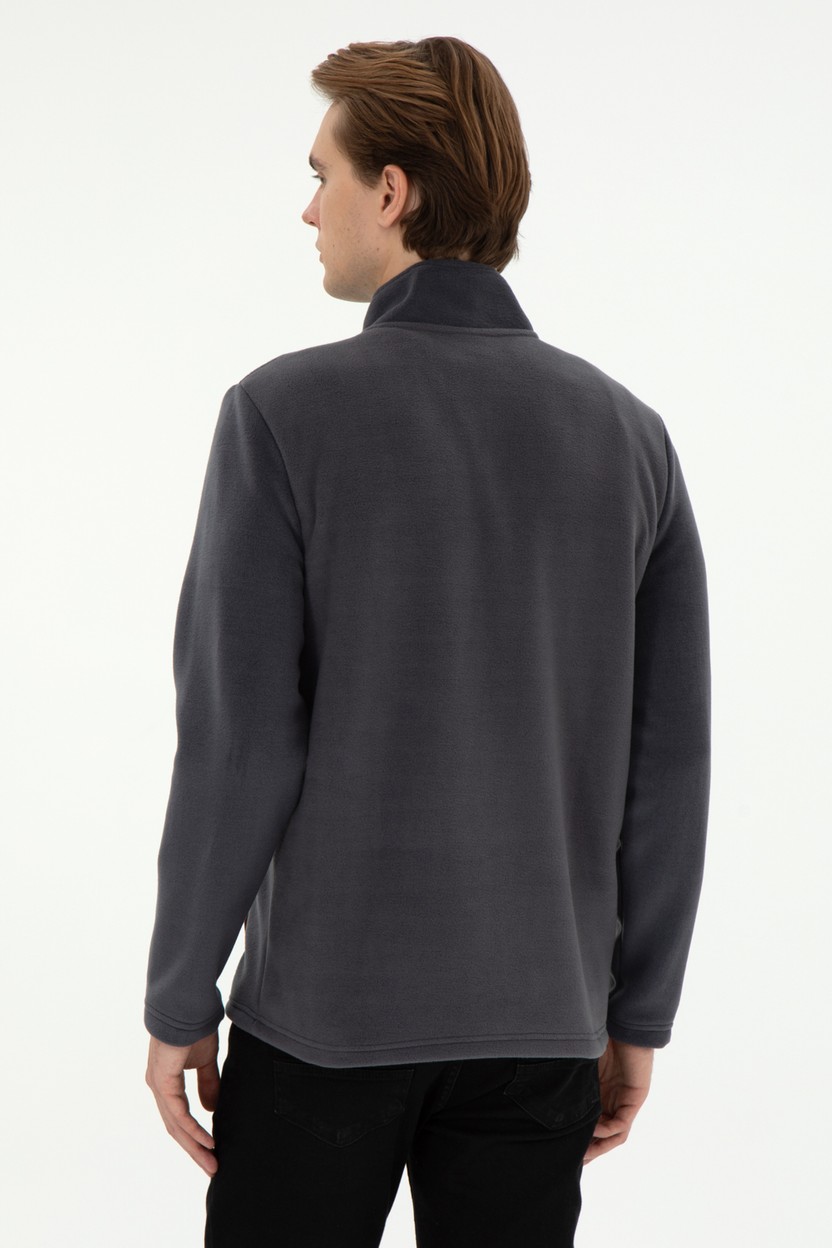 U.S. Polo Assn. Erkek Siyah Polar Örme Hırka 50290594-VR046 görsel 6