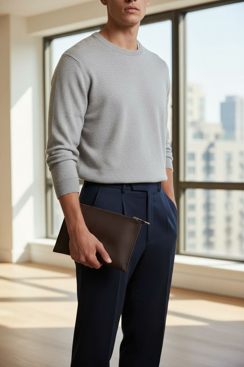 Plush Studio İstanbul Noır Case Deri Clutch El Çantası | Şık, Minimal & Zamansız Tasarım22x16cm