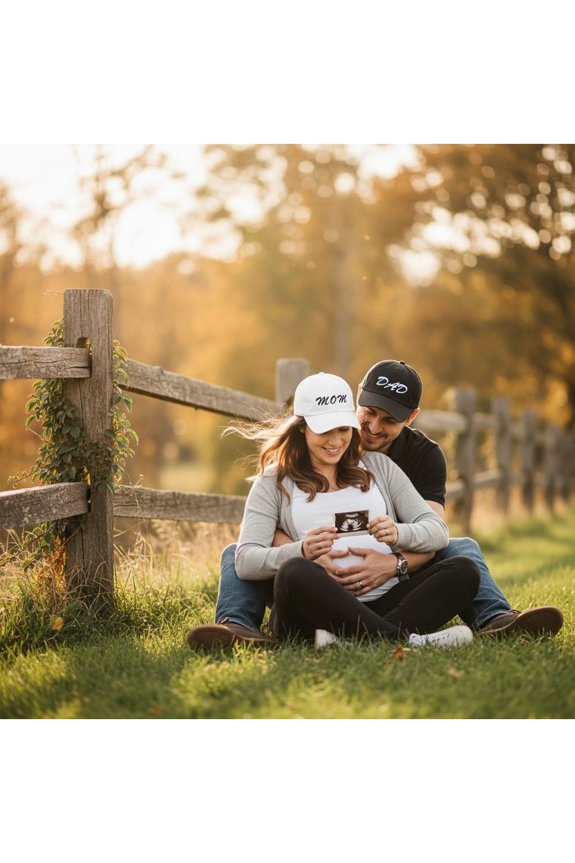 SF Collection Mom & Dad Nakışlı Basic 2’li Çift Kombin Şapka görsel 3