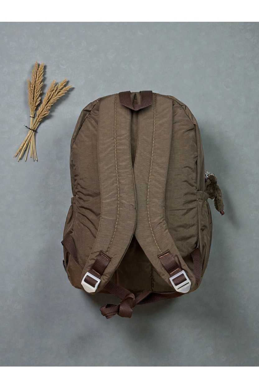 By Polo Clup Unisex Krinkıl Su Geçirmez Kumaş Büyük Boy Çok Gözlü Okul ve Seyahat Sırt Çantası görsel 8