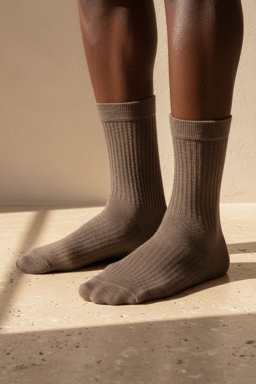 Katia & Bony Unisex Basic Bej Soket Çorap görsel 5