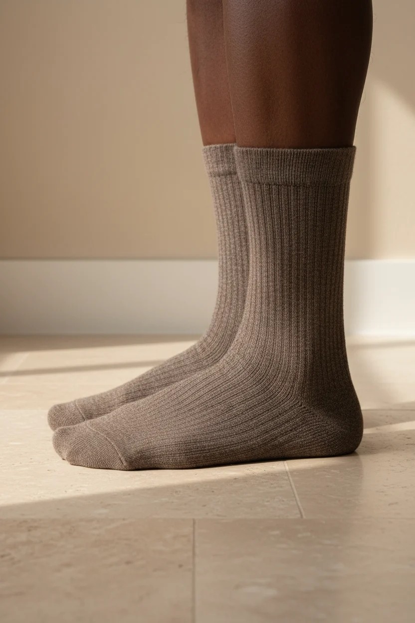Katia & Bony Unisex Basic Bej Soket Çorap görsel 7