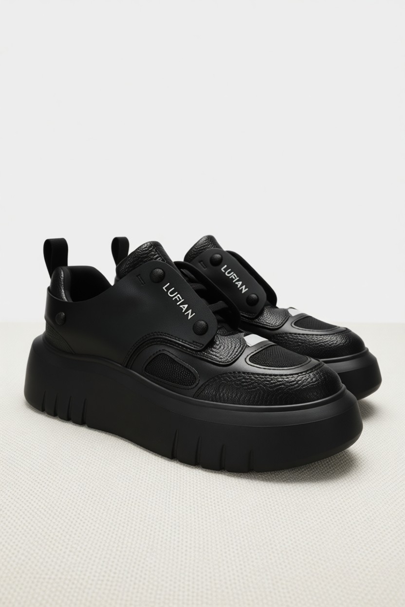 Lufian Icy Kadın Sneaker Ayakkabı Siyah görsel 7