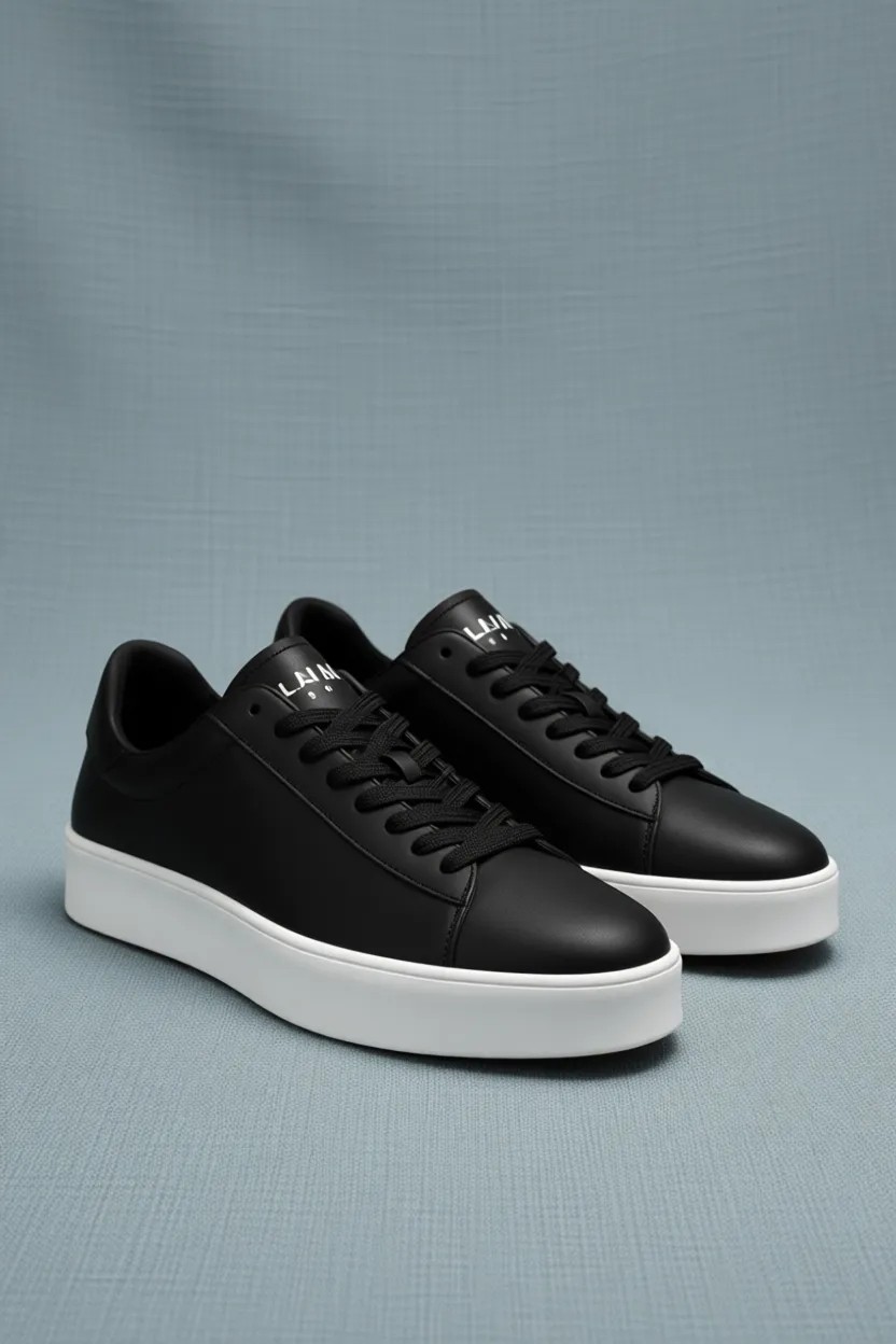 Lufian Anton Erkek Sneaker Ayakkabı Siyah görsel 8