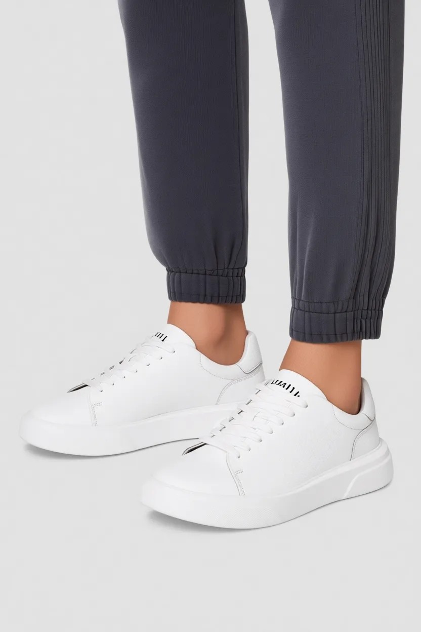 Lufian Tommy Erkek Deri Sneaker Ayakkabı Beyaz görsel 7