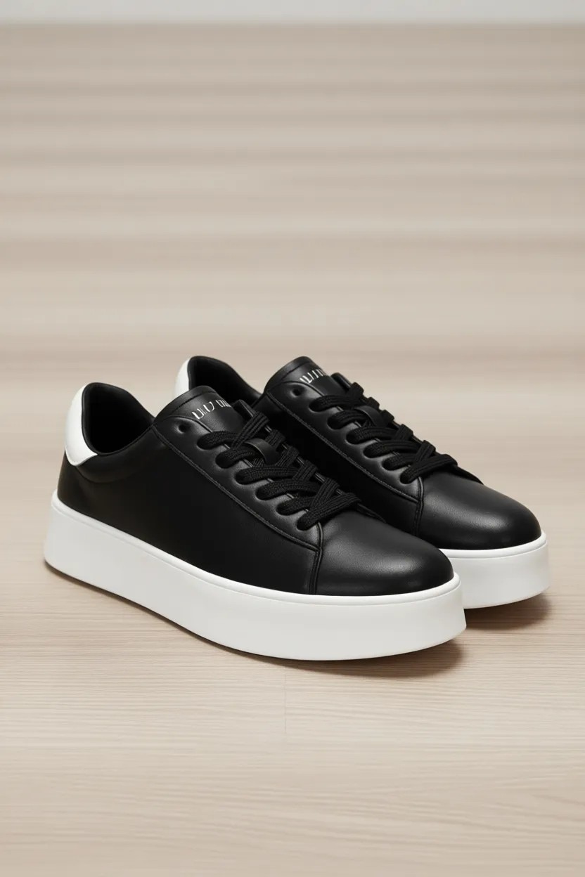 Lufian Adel Kadın Sneaker Ayakkabı Siyah görsel 7