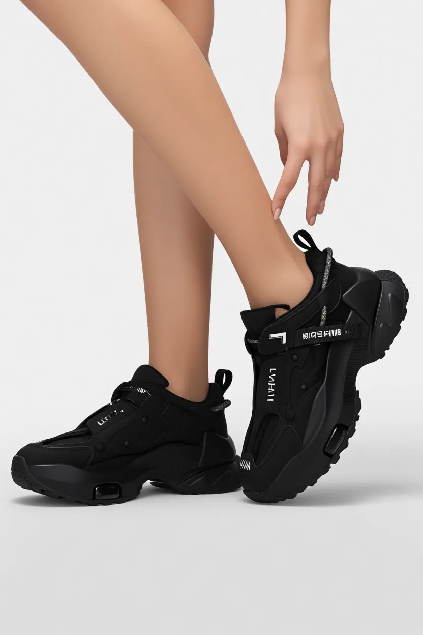 Lufian Stormy Kadın Sneaker Ayakkabı Siyah görsel 6