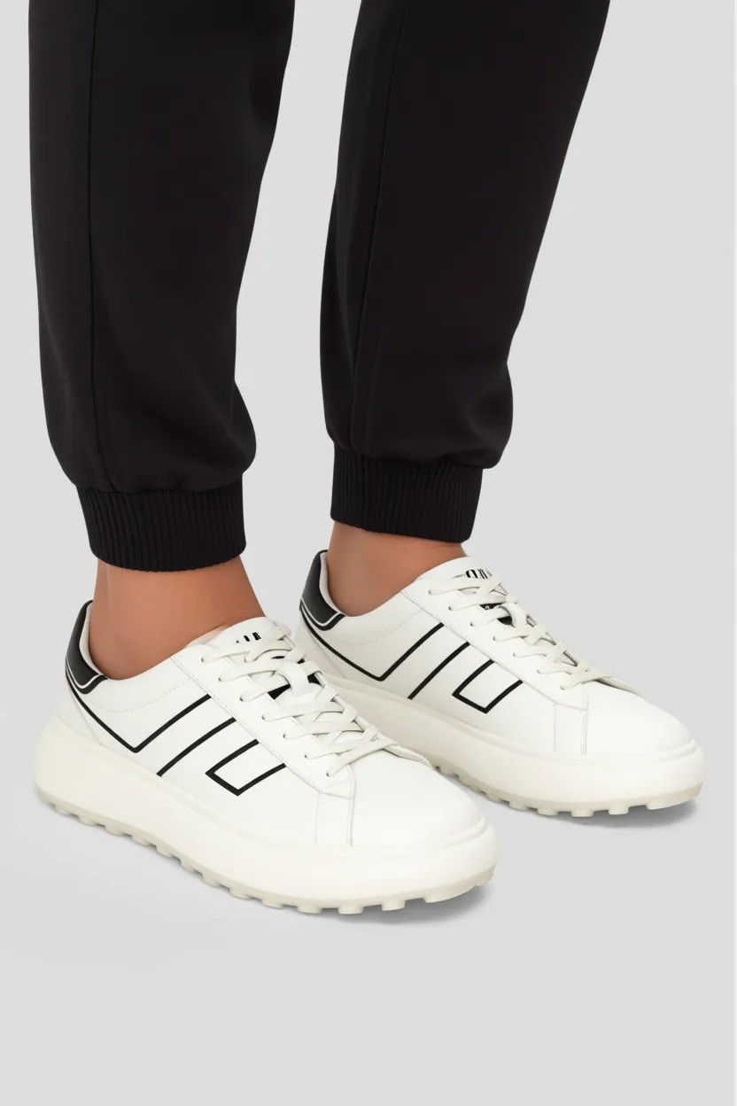 Lufian Harold Erkek Sneaker Ayakkabı Beyaz görsel 6